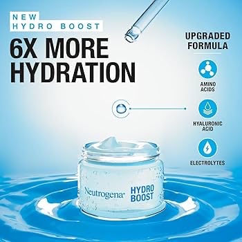 Neutrogena Hydroboost Hyaluronic Acid+Amino Acids+ Electrolytes +Ceramides Gel Cream Frgarnce Free moisturizer- 50ml - Image 2